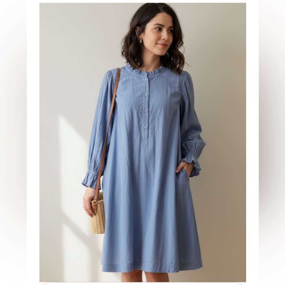 Heyson Blue Long Sleeve Dress